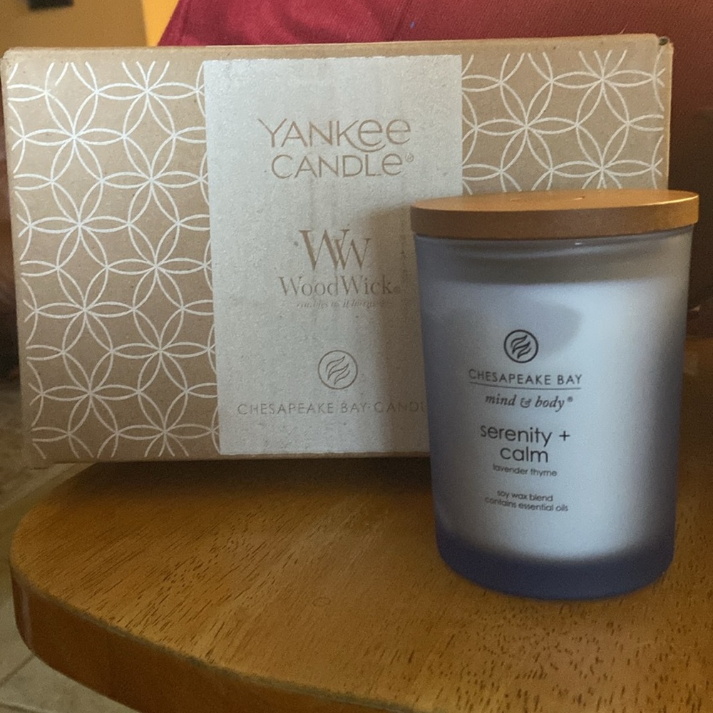 Yankee Candle Wood Wick Chesapeake Bay Mind to Body Calming and Serenity…